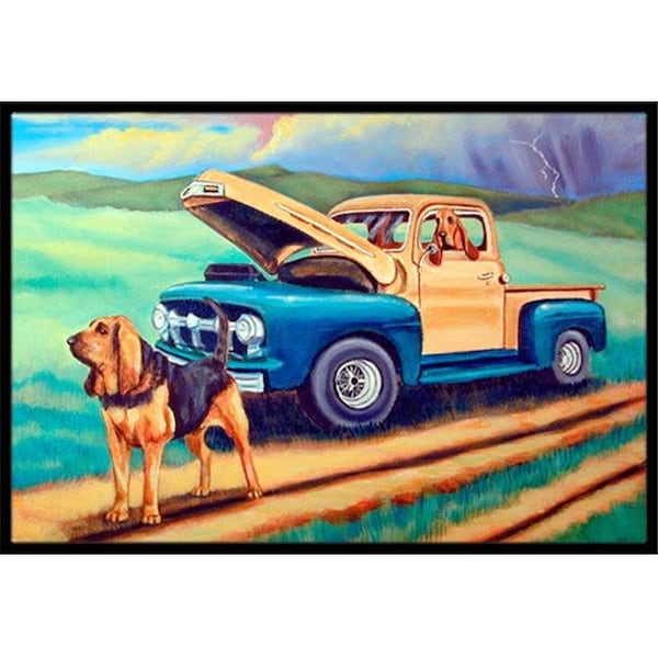 Carolines Treasures Carolines Treasures 7513JMAT 24 x 36 in. Bloodhound Indoor Or Outdoor Doormat 7513JMAT - main